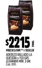 X$ - ADEREZO RALLADO LA QUESERA