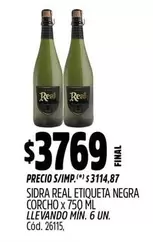 Real - ETIQUETA NEGRA CORCHO x 750 ML