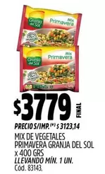 Granja del Sol - MIX DE VEGETALES PRIMAVERA