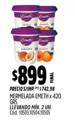 Emeth - MERMELADA x 420 GRS