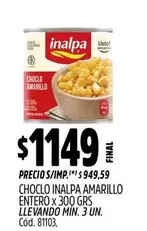 Inalpa - CHOCLO AMARILLO ENTERO