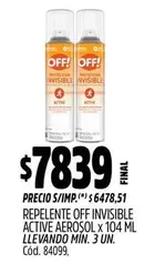 Off - INVISIBLE ACTIVE AEROSOL