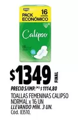 Calipso - TOALLAS FEMENINAS NORMAL