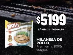 Premium - MILANESA DE POLLO