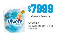 Vivere - Suavizante D/P x 3 Lt