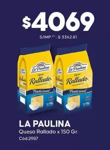 La paulina - Queso Rallado x 150 Gr.