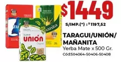 Unión - TARAGUI/UNIÓN/MAÑANITA