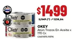 Okey - Atún Trozos En Aceite x