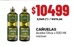 cañuelas - Aceite Oliva x 500 MI