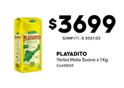 Playadito - Yerba Mate Suave x 1 Kg