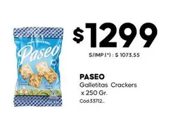 Paseo - Galletitas Crackers