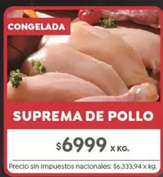 X$ - SUPREMA DE POLLO