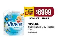 Vivere - Suavizante Doy Pack x
