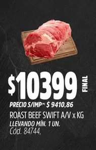 Swift - ROAST BEEF SWIFT A/V x KG