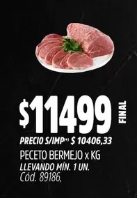 X$ - PECETO BERMEJO X KG