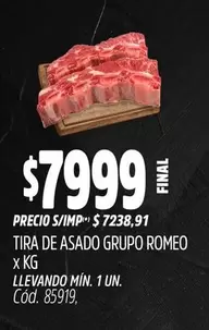 X$ - TIRA DE ASADO
