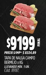 X$ - TAPA DE NALGA CAMPO