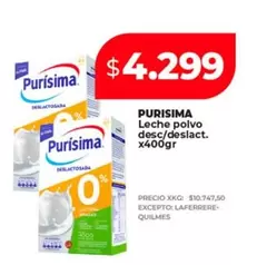 Purísima - Leche polvo desc/deslact