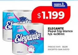 Elegante - Papel hig blanco