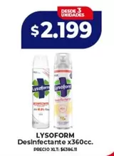 Lysoform - Desinfectante x360cc
