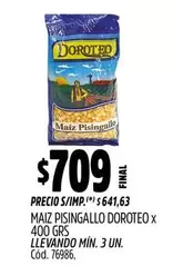 X$ - MAIZ PISINGALLO