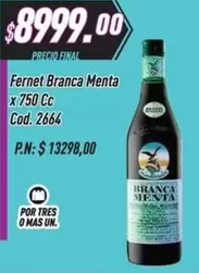 Fernet Branca - Menta x 750 Cc