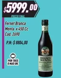 Fernet Branca - Menta x 450 Cc