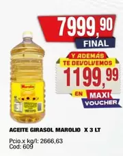 Marolio - GIRASOL MAROLIO X 3 LT