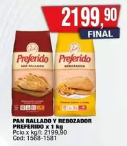 Preferido - PAN RALLADO Y REBOZADOR x 1 kg