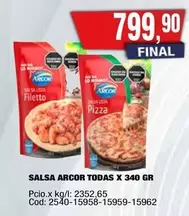 Arcor - TODAS X 340 GR