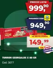 Georgalos - TURRON X 80 GR