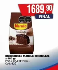 Marolio - BIZCOCHUELO CHOCOLATE