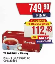 Taraguí - TE x25 saq