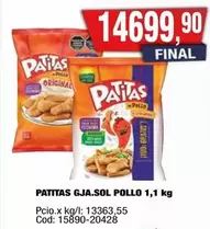 Patitas - PATITAS GJA.SOL POLLO