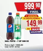 Pepsi - PEPSI-7 UP 500 CC