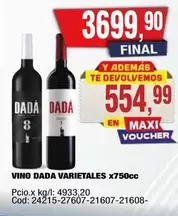 Dada - VARIETALES x750cc