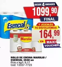 Marolio - ROLLO DE COCINA / ESENCIAL 3X40 un