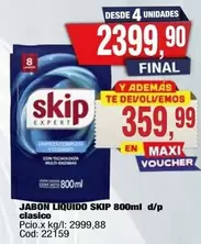 Skip - JABON LIQUIDO 800ml d/p