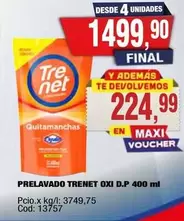 Trenet - PRELAVADO OXI D.P 400 ml