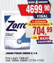 Zorro - POLVO X 3 K