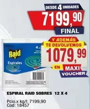 Raid - ESPIRAL SOBRES 12 X 4