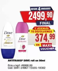 Dove - ANTITRANSP roll on 50ml