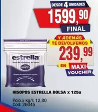 Estrella - HISOPOS BOLSA x 125u