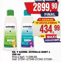 Estrella - SH. Y ACOND. ESTRELLA BABY x