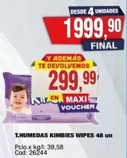 Kimbies - T.HUMEDAS WIPES