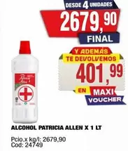 Patricia Allen - ALCOHOL X 1 LT