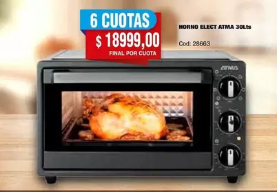 Atma - HORNO ELECT ATMA 30Lts
