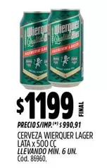 X$ - CERVEZA LATA x 473 CC