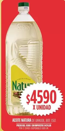 Natura - ACEITE DE GIRASOL
