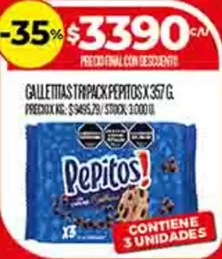 Pepitos - GALLETITAS TRIPACK